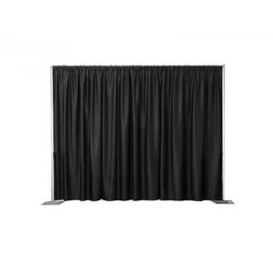 PIPE AND DRAPE BLACK 12FT BLACK BANJO Rental -Price Per Linear Foot ...